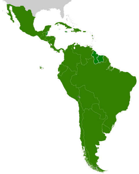 political map of mexico and central america. political map of central