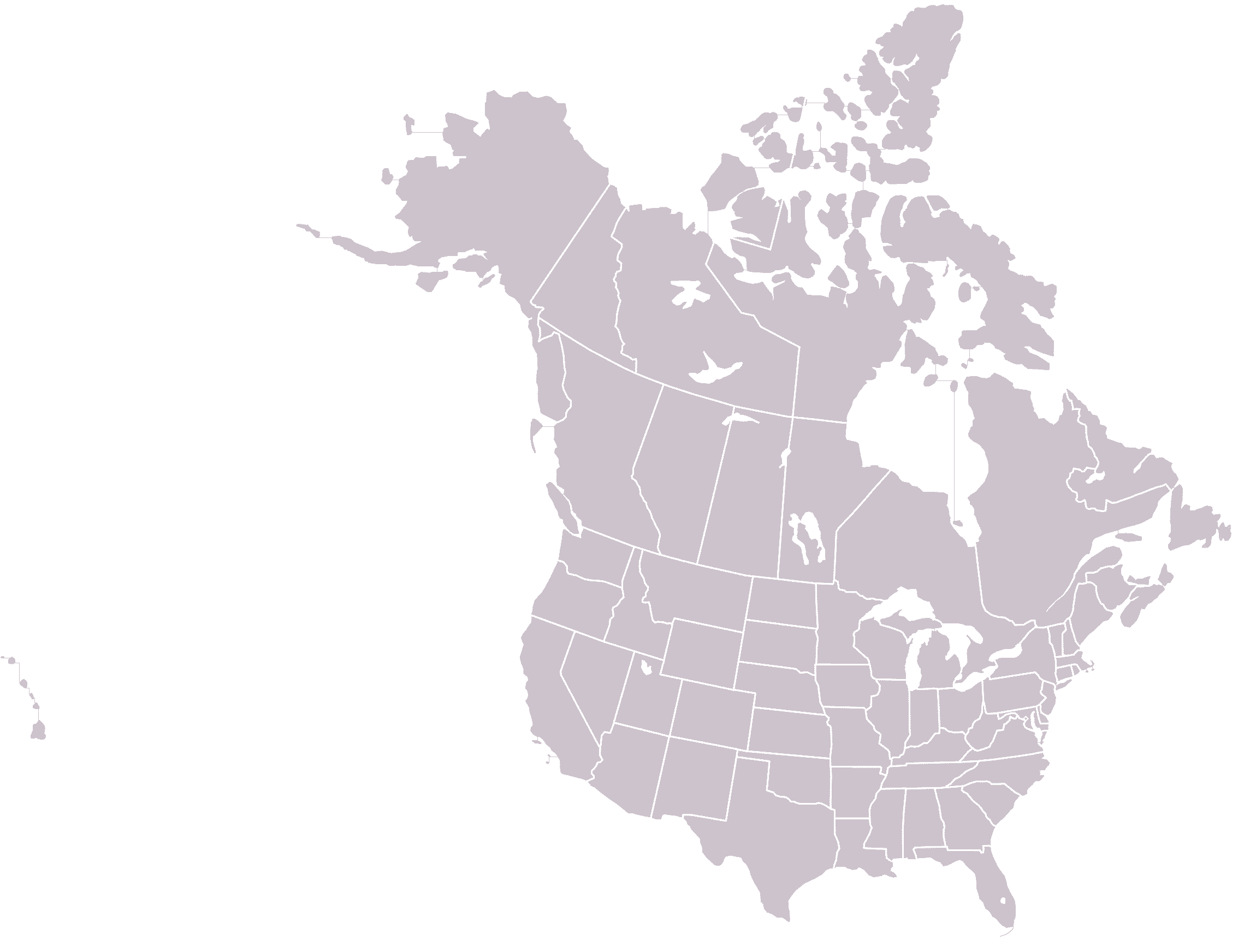 blank map of canada blind